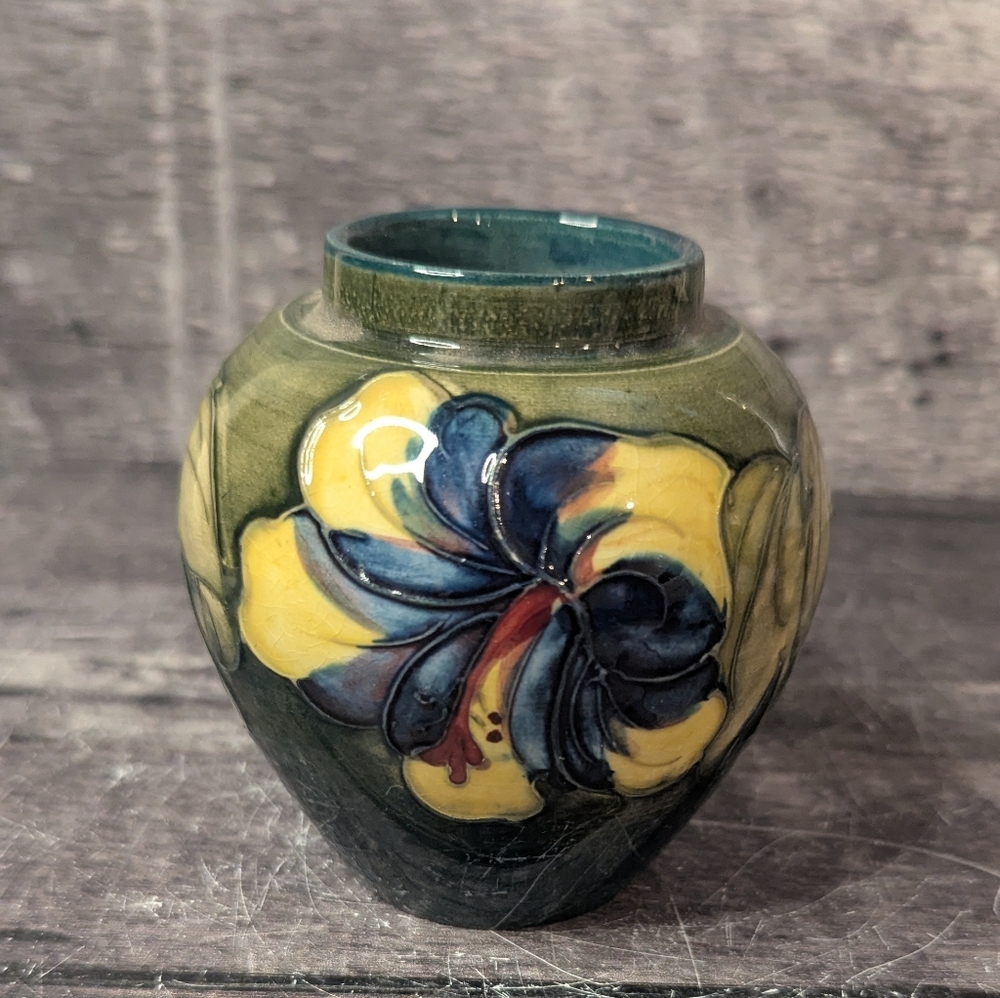 Vintage William Moorcroft Hibiscus Vase